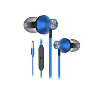 Snopy SN-J19 Blue In-Ear Headphones with Microphone - Headphone and Bluetooth Speaker