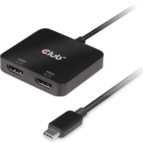 Club 3D USB-C - Dual HDMI adapter, 4K 60Hz, közelkép