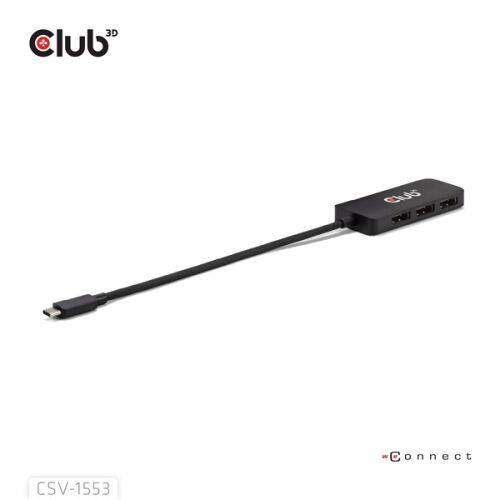 Club 3D CSV-1553 USB-C - 3x DisplayPort Hub
