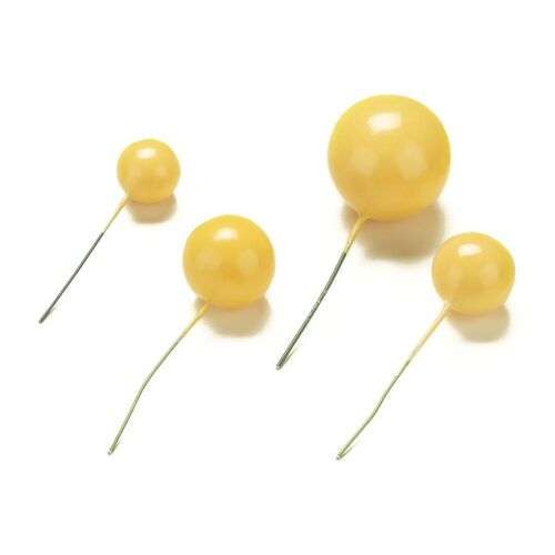 Cake-Masters gömb tortadísz beszúró, sárga, 4db 137184149