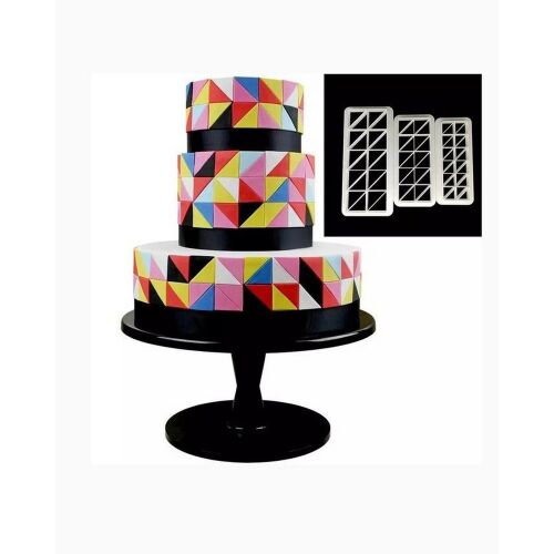 Műanyag geometrikus kiszúró, háromszög, 3 db 137184324