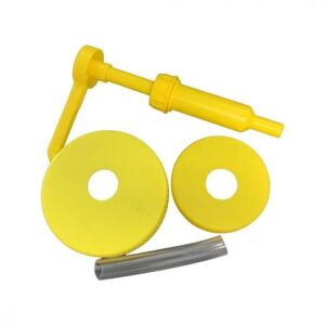 Enger mézpumpa két különböző méretű műanyag tetővel