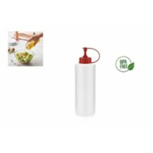 Enger szószos palack piros kupakkal 23x7 cm, 600 ml