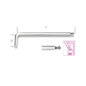 96BPC 8 mm Hajlított gömbfejű imbuszkulcs, krómozott 137187151 - Imbuszkulcs