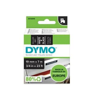 Feliratozógép szalag, 19 mm x 7m DYMO "D1", fekete-fehér 137190085 - Dymo