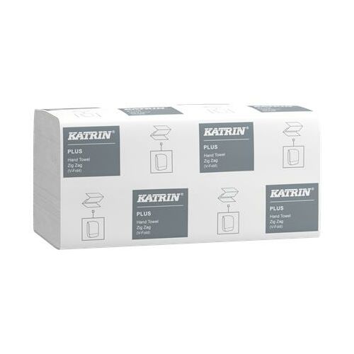 Kéztörlő, Z hajtogatott, 1 rétegű, 200 lap, KATRIN, hófehér 137190204