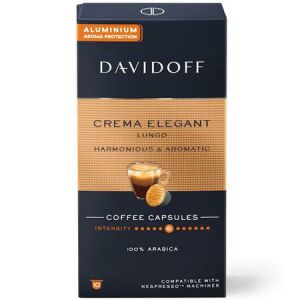 Kávékapszula, Nespresso® kompatibilis, 10 db, DAVIDOFF "Crema Elegant Lungo" 137190466 - Davidoff