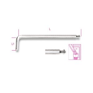 96BPC 7 mm Hajlított gömbfejű imbuszkulcs, krómozott 137191200 - Imbuszkulcs