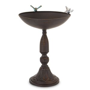 Madáritató, barna fém, 37x27x27cm