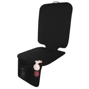 Fekete autósülés védő szőnyeg zsebekkel játékok és palackok számára - Nonbrand Autó üléshuzat