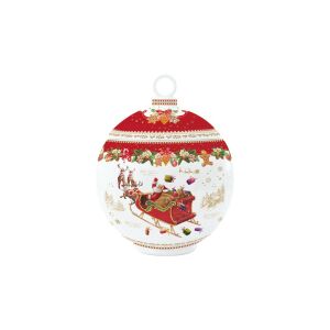 Christmas Memories porcelán tároló gömb 12x15,5cm, díszdobozban 137193913 - Easy Life Design