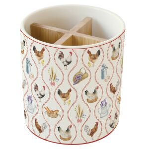 Porcelán evőeszköztartó 14x13,5cm, dobozban, Country Life 137195023 - Easy Life Design