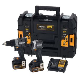 DEWALT McLaren 18V XR Cordless Drill and Impact Driver Combo Kit with 2 Batteries and Charger in TSTAK Case - Construction & Renovation