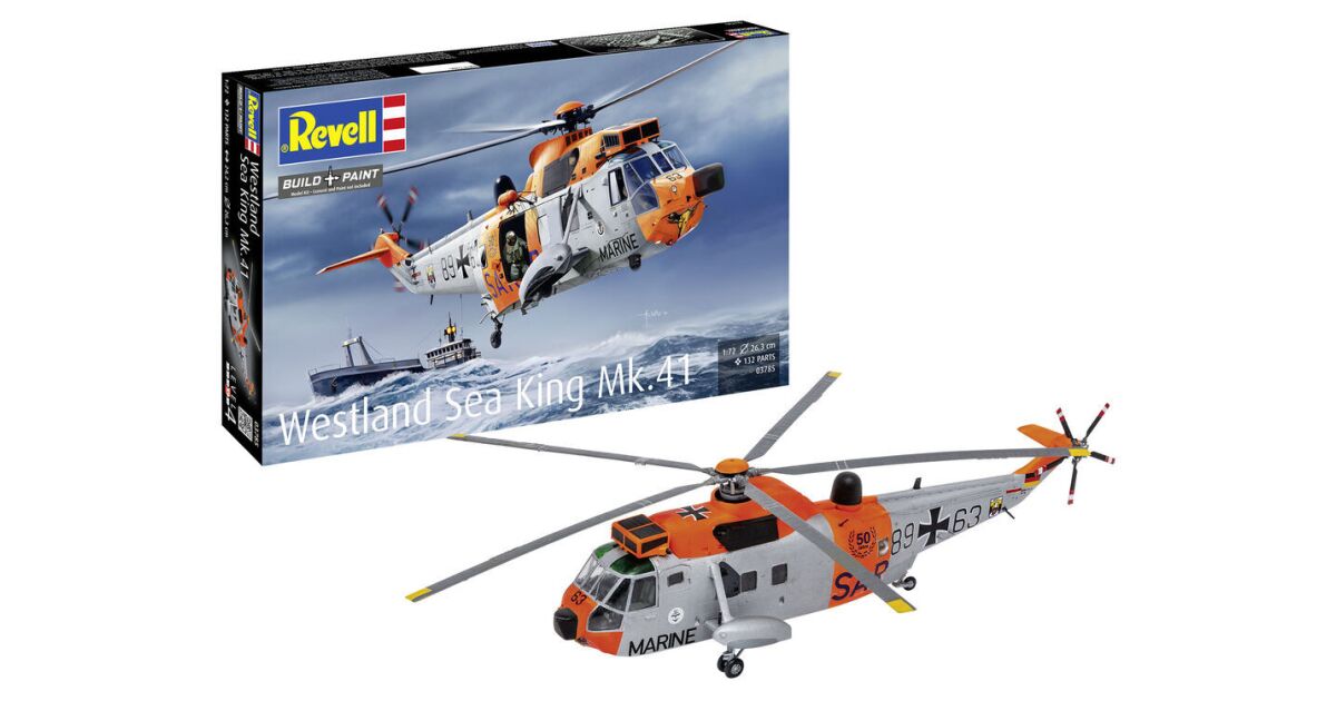 Maquette Revell Search & Rescue Berlin – Bateau Sea King Mk41 – 1/72 (neuf)