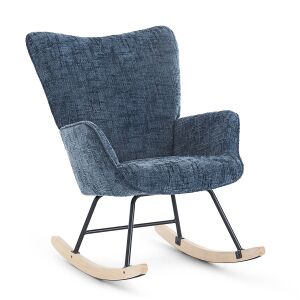 VASHOME balansoar gri inchis din catifea cord - Măsuțe de toaletă și Scaune balansoare