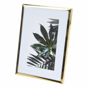 Elegantný fotorámik, vyrobený z kovu, 20,8x15,5 cm, zlatá farba 137202485 - Rámy na obrazy