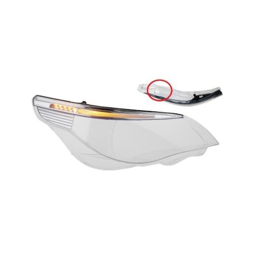 Rechtes Scheinwerferglas für BMW 5er E60/E61 Xenonscheinwerfer mit adaptivem (2004-2007)