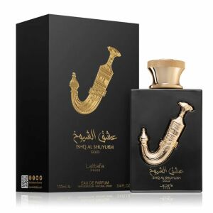 Lattafa Pride Ishq al Shuyukh Gold Unisex Eau de Parfum 100ml. Ein luxuriöser, lang anhaltender Duft mit Noten von Zimt, Safran, Karamell und Vanille. - Lattafa