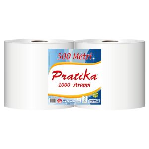 Ipari törlő 2 rétegű tekercses átmérő: 29 cm 1000 lap/tek 2 tekercs/karton Paperdi Pratika 1000_BI8S1000 137204291 - Paperdi