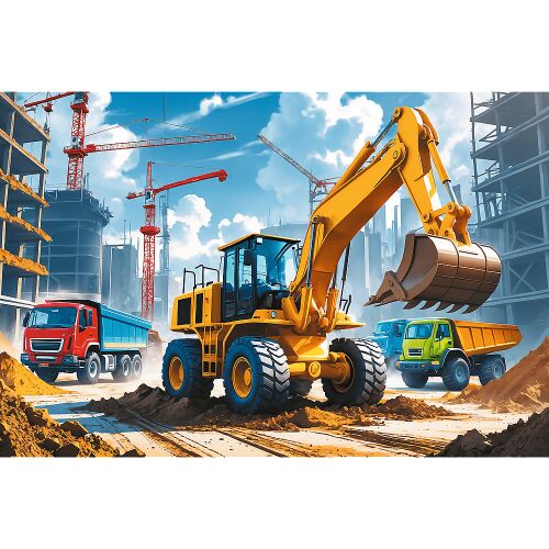 Trefl 60 db-os puzzle - Kotró-rakodó traktor (17406) 158850242 - Puzzle és kirakó