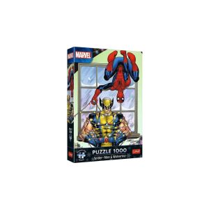 Trefl Premium Plus: Spiderman i Wolverine za Božić puzzle - 1000 dijelova