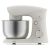 Cream-colored Blaumann stand mixer with stainless steel bowl, side view