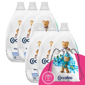 Coccolino Ultimate Care Sensitive aviváž 5.22L s darčekovým ruksakom, jemný k pokožke, hypoalergénny - Pranie