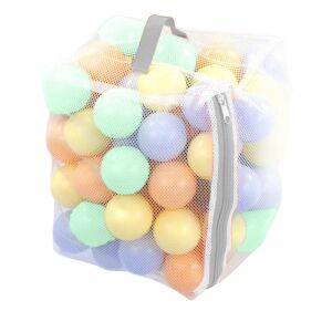 MOCHTOYS Pasztell Labdák - 100 db-os szett, 6 cm-es labdák hálózsákban 138759977 - Műanyag labda szett