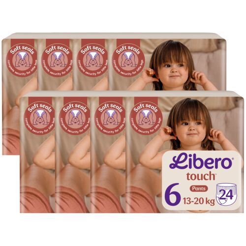 Libero Touch Junior Veličina 6 (13-20kg) Pelene-gaćice, pakiranje 192 komada