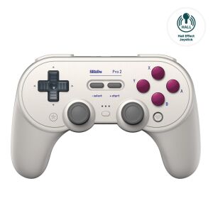 8Bitdo Pro 2 G Classic Hall Effect kabelloser Controller auf weißem Hintergrund - Controller