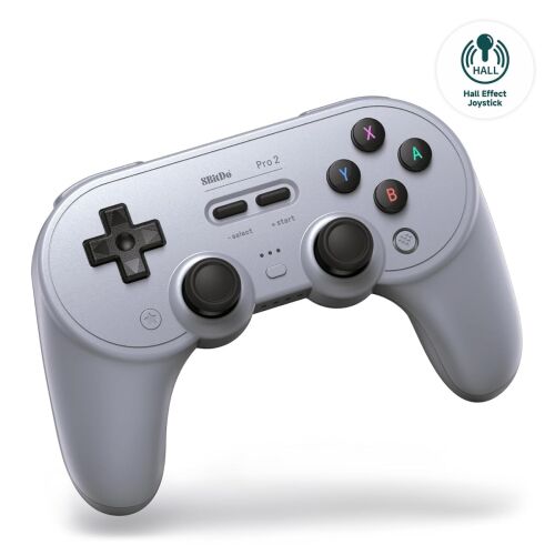 8Bitdo Pro 2 Szürke Vezeték Nélküli Kontroller Nintendo Switch és PC-hez - Gaming