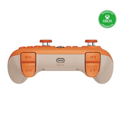 8Bitdo Ultimate C vezetékes kontroller Xboxhoz, narancssárga, hátsó nézet - Kontroller