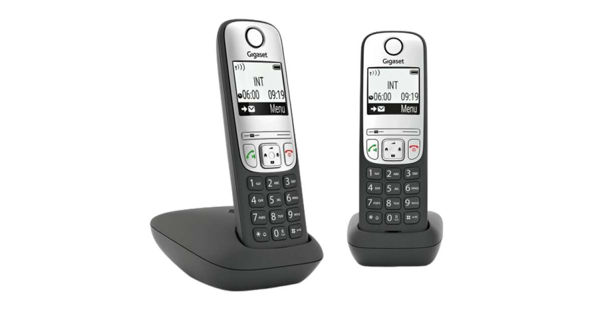 phone Gigaset Duo A690 black mobile Dect #black