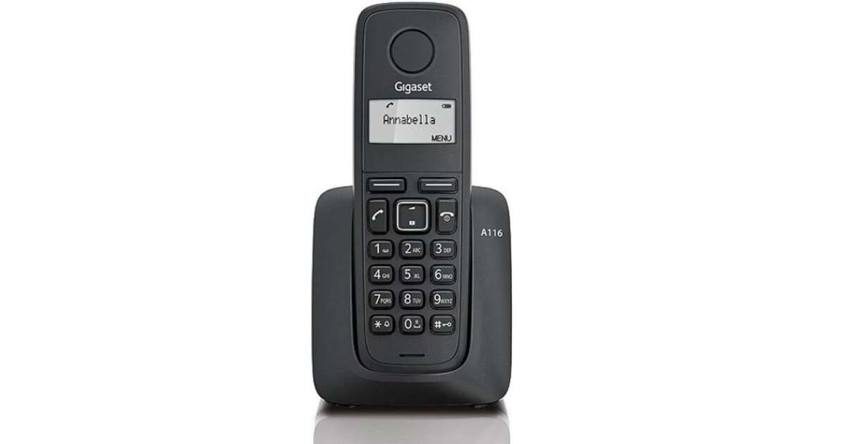 Gigaset A116 black Dect Mobiltelefon fekete Pepita.hu