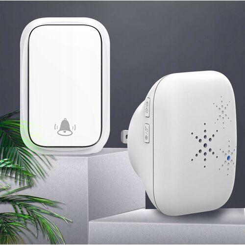 Vezeték nélküli csengő szett adóval és vevővel, fehér