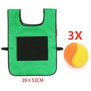 Tépőzáras labdás játék - gyerekeknek, sárga színű szórakoztató készségfejlesztő játék 137246166 - Szabadtéri ügyességi játék