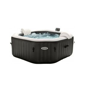 Intex PureSpa Onyx Black Octagon jacuzzi, sóbontó készülékkel, 4 személyes, D201 x 71 cm, fekete / fehér (28458) 137246425 - Felfújható jakuzzi