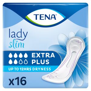Tena Lady Slim Extra Plus Inkontinenz Einlagen, 16 Stück, bis zu 12 Stunden Trockenheit - Tena Inkontinenzeinlagen