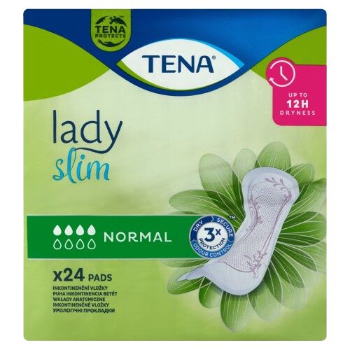 Tena Lady Slim Normal incontinence pads, 24 count pack