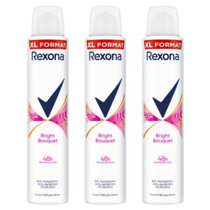 Rexona Bright Bouquet dezodor w sprayu, format XL, 48h ochrony, wiele sztuk - Dezodor