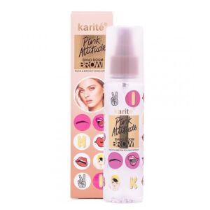 Fixačný sprej na make-up, tvár a obočie, Karite, Pink Attitude, 120 ml 137253549 - Fixátor make-upu