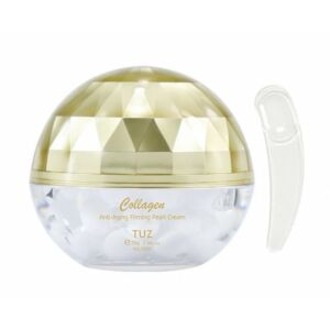 TUZ Kolagenowy Krem Przeciwstarzeniowy Ujędrniający z Perłami, 70g - Krem do konturowania twarzy i oczu