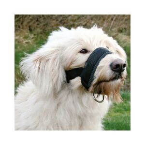 Trixie nylon szájkosár kutyáknak, fekete, L-XL méret. Kutya fejkosarat visel képzéshez és sétához. - Szájkosár