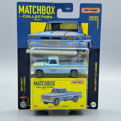 Matchbox Collectors 1964 Chevy C10 Longbed fém autómodell, kék - Matchbox