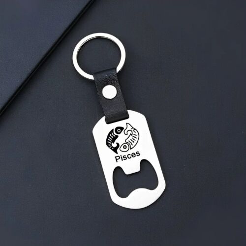 "Ambitious Pisces" kulcstartó, a Halak jegy szimbóluma, integrált palacknyitóval 137267203