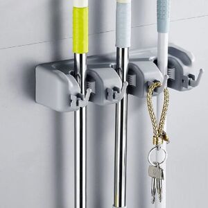 Falra szerelhető felmosórongy- és seprűtartó