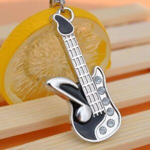 Gitár kulcstartó "Rockstar", gitárosoknak és a rockzene szerelmeseinek