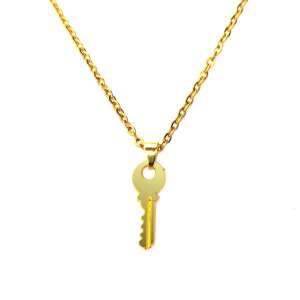 Arany színű kulcs medál lánccal 74659559 