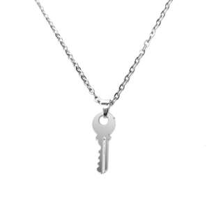 Ezüst színű kulcs medál lánccal 74764290 