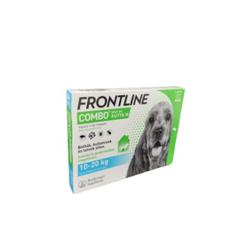 FRONTLINE COMBO Kutya M (10-20 kg) - Bolha, kullancs és tetű elleni kezelés - Frontline